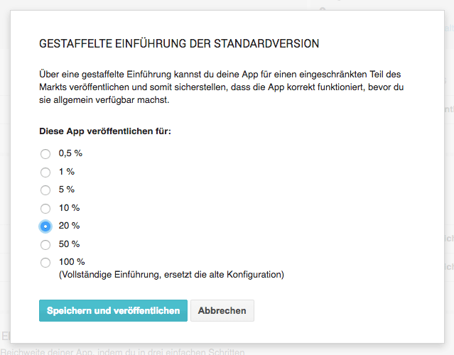 Google Play Gestaffelte Einführung