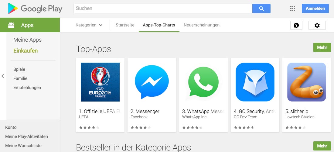 Gestaffelte Einführungen in Google Play